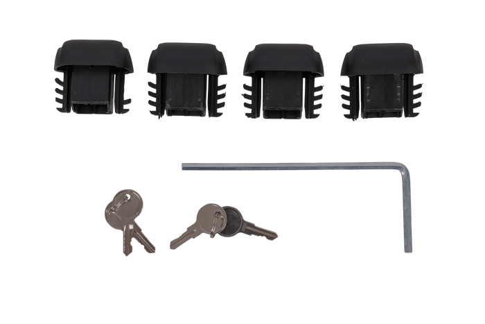 Eco Alubase 120 Dachträger - universeller Aluminium-Dachträger für offene Dachreling