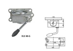 Feste Halterung mit Klemme und Gusseisenklemme WINTERHOFF RSR48-600+KLE48-G 150 kg 48 mm 600 mm