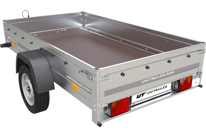 Einachsanhänger Unitrailer Garden Trailer 230 FD 230 x 125 cm mit Starrdeichsel 750 KG