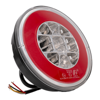 TT TECHNOLOGY TT.12008 Glo-Trac LED-Rücklicht im Hamburger-Design, 3 Funktionen, universell