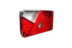 ASPÖCK MULTIPOINT V LED-Rücklicht, Bajonettanschluss 8-PIN, 7 Funktionen links