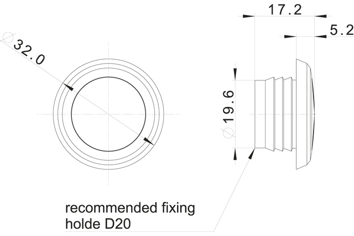 FRISTOM FT-074Z LED Umrissleuchte, Universal 