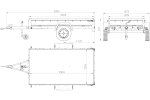PKW-Anhänger 230x125 UNITRAILER GARDEN 230 FD mit BIS-Seiten, H-800-Gestell und grauer Plane