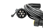 ASPÖCK Elektroinstallation Anhängerkabelbaum 4,5m 7 Pol Stecker Bajonett 2x 5 Pol