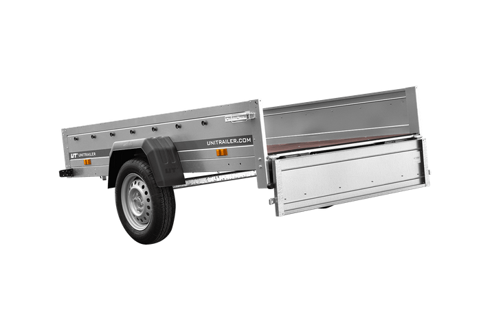 Einachsanhänger Unitrailer Garden Trailer 230 FD 230 x 125 cm mit Starrdeichsel 750 KG