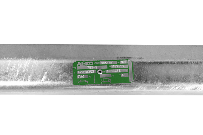 AL-KO OPTIMA ungebremste Achse für Anhänger 750kg 1350mm 1840mm 4x100