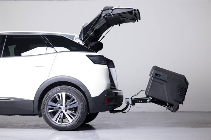 Towbox EVO urban black - Anhängerkupplungs-Gepäckträgerbox