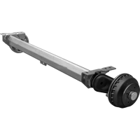 Gebremste AL-KO COMPACT Achse für schwere Anhänger und Autotransporter 1350kg 1260mm 1630mm 4x100