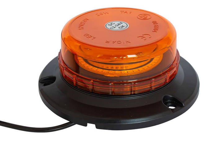 Orange magnetische Blitzwarnleuchte LED 400